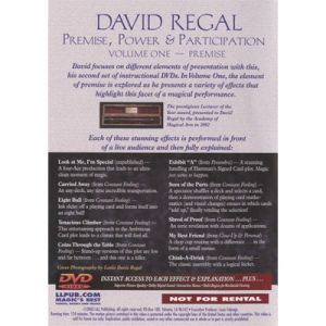 Foto Premise Power & Participation Vol. 1 by David Regal and L & L Publishing - DVD