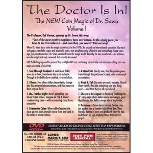 Foto The Doctor Is In - The New Coin Magic of Dr. Sawa Vol 1 - DVD