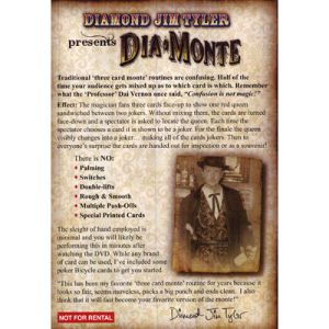 Foto DiaMonte (DVD and Cards) by  Diamond Jim Tyler - DVD (VT)