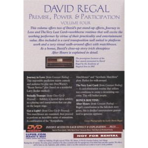 Foto Premise Power & Participation Vol. 4 by David Regal and L & L Publishing - DVD