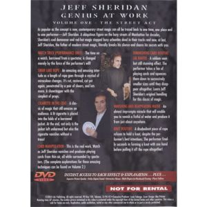 Foto Jeff Sheridan Genius at Work Vol 1  Street Act - DVD