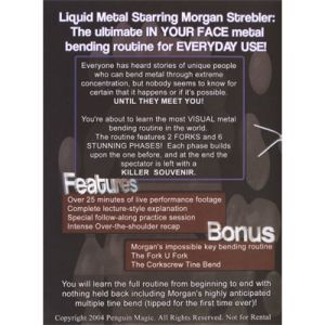 Foto Liquid Metal by Morgan Strebler - DVD (VT)