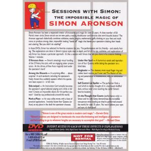 Foto Sessions With Simon: The Impossible Magic Of Simon Aronson Volume 1 - DVD