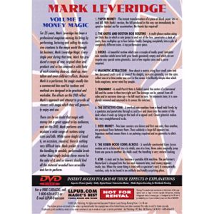 Foto Magic Of Mark Leveridge Vol.1 Money Magic by Mark Leveridge - DVD (VT)