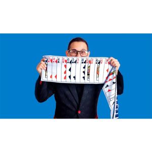Foto Mystery Card Streamer (Blue 4 of Hearts) by PlayTime Magic DEFMA