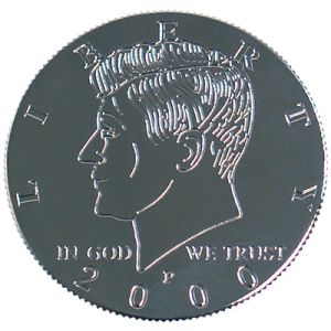 Foto Kennedy Palming Coin (Half Dollar Sized) by You Want It We Got It - Trick (VT)