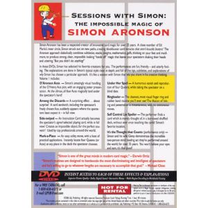 Foto Sessions With Simon: The Impossible Magic Of Simon Aronson Volume 1 - DVD
