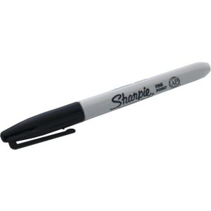 Foto (Ungimmicked) Fine-Tip Sharpie (Black) box of 12 by Murphy's Magic Supplies - Trick