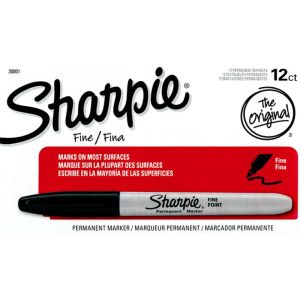 Foto (Ungimmicked) Fine-Tip Sharpie (Black) box of 12 by Murphy's Magic Supplies - Trick