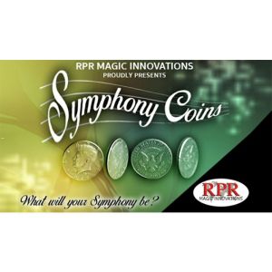 Foto Symphony Coins (US Eisenhower) Gimmicks and Online Instructions by RPR Magic Innovations - Trick (VT)