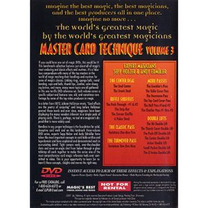 Foto World's Greatest Magic: Master Card Technique Volume 3 - DVD