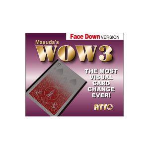 Foto WOW 3 Face-DOWN (Gimmick and Online Instructions) by Katsuya Masuda - Trick