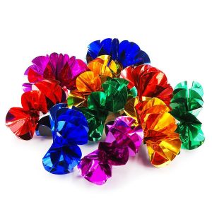 Foto Fiori dalle mani - 10 fiori multicolore in Mylar