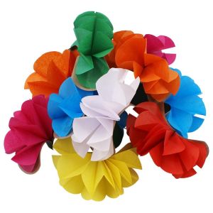 Foto Fiori dalle mani - 10 fiori multicolore in carta