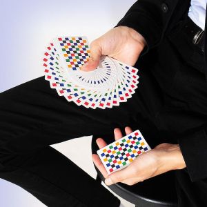 Foto Checkerboard Playing Cards - Multicolor