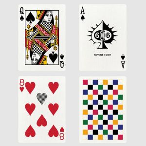 Foto Checkerboard Playing Cards - Multicolor