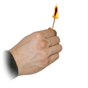 Foto Fiammifero in rosa