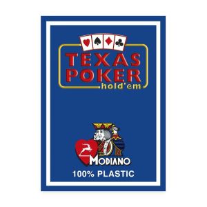 Foto Mazzo Modiano - Texas Poker 2 Jumbo index Blu