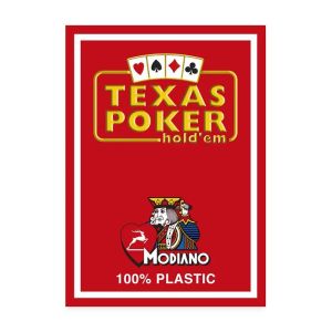 Foto Mazzo Modiano - Texas Poker 2 Jumbo index Rosso